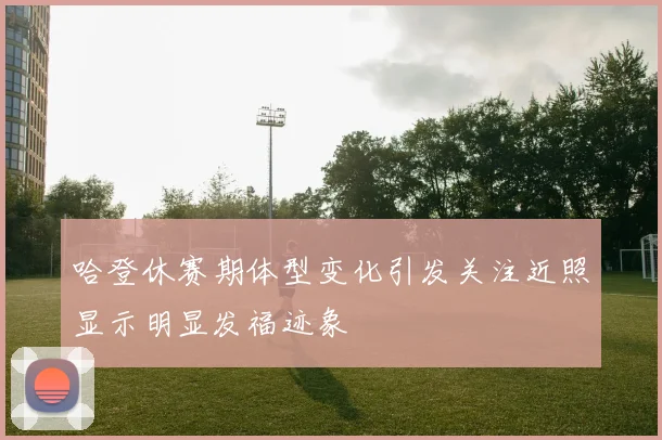 哈登休赛期体型变化引发关注近照显示明显发福迹象